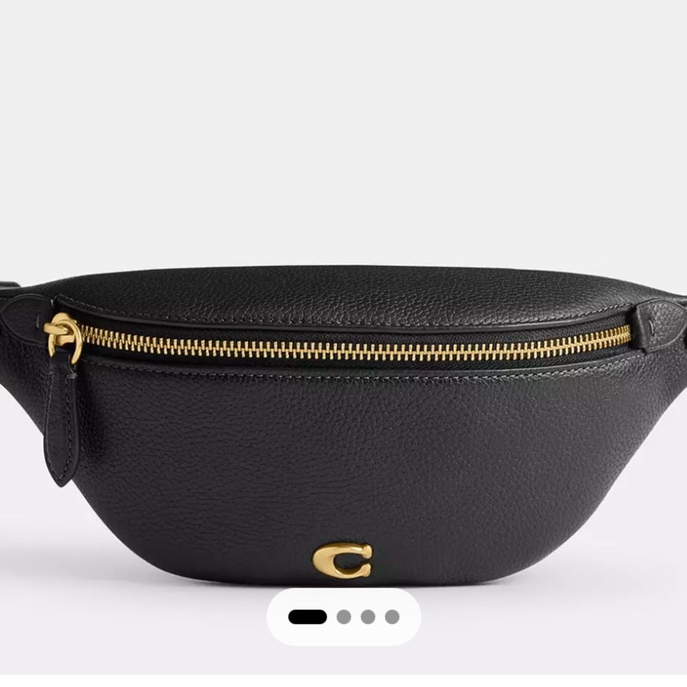 NWT Coach Black Belt Bag